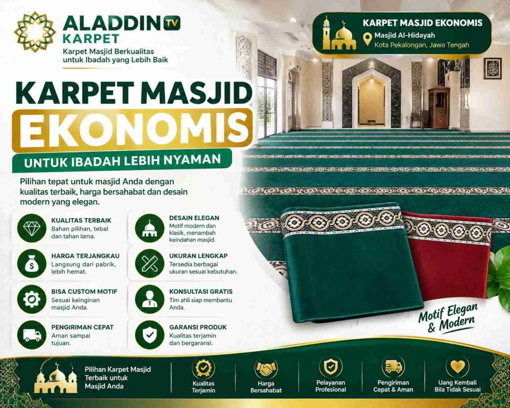 Motif Karpet Masjid Yang Tepat Untuk Shaf Dan Interior